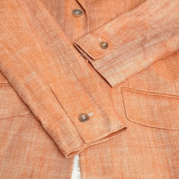 Escada Sport 100% Linen Herringbone BlazerJacket - Picture 5 of 11